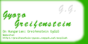 gyozo greifenstein business card