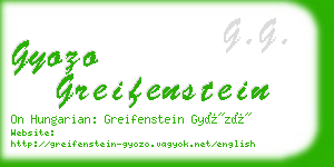 gyozo greifenstein business card